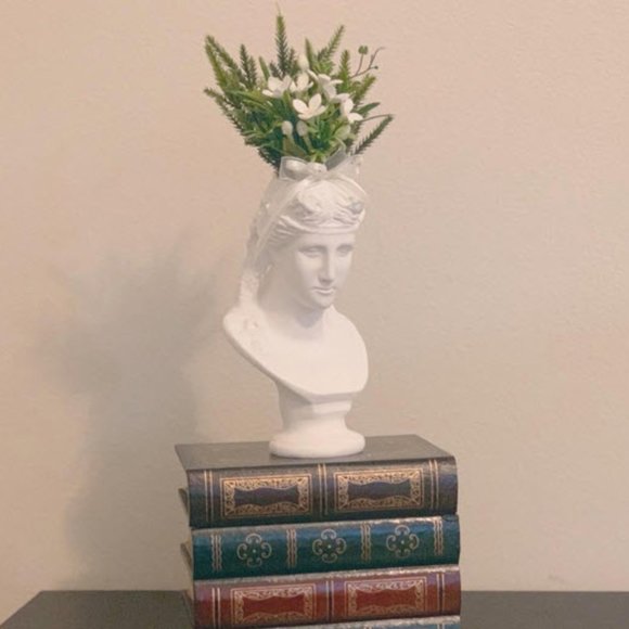 Greek Statue Planter vase Ariadne bust sculpture statue - Picture 2 of 6